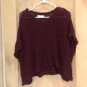 Maroon Abercrombie Sweater